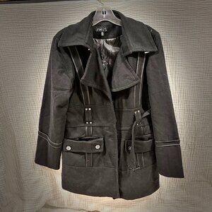 Rue21 Black Pea Coat - Size Medium - Like New